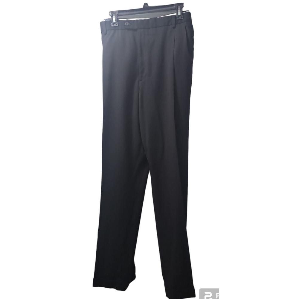 Saddlebred Dress Pants Black‎ Straight Leg Career Casual Size 46x32